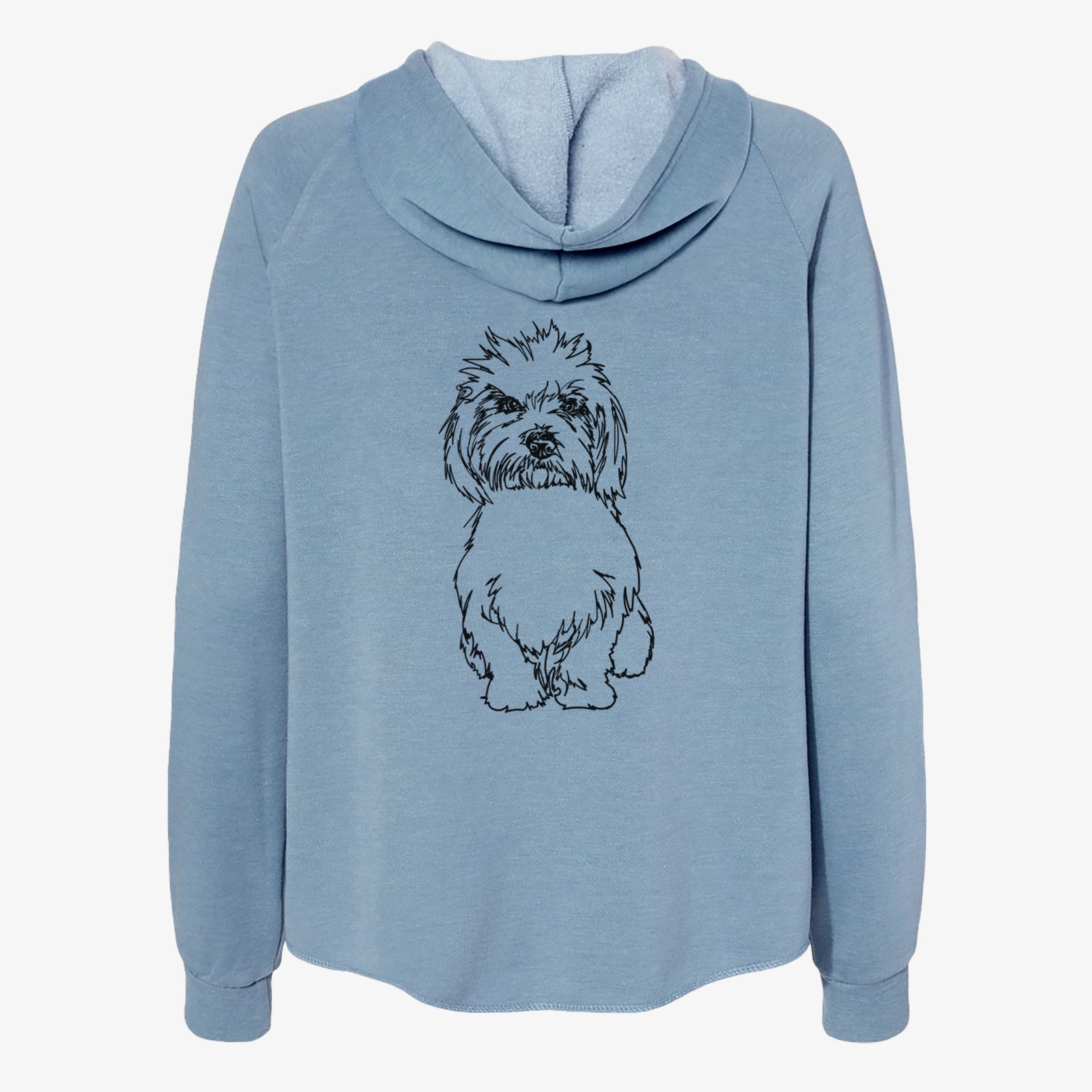 Doodled Fluffers the Coton de Tulear - Women's Cali Wave Zip-Up Sweatshirt