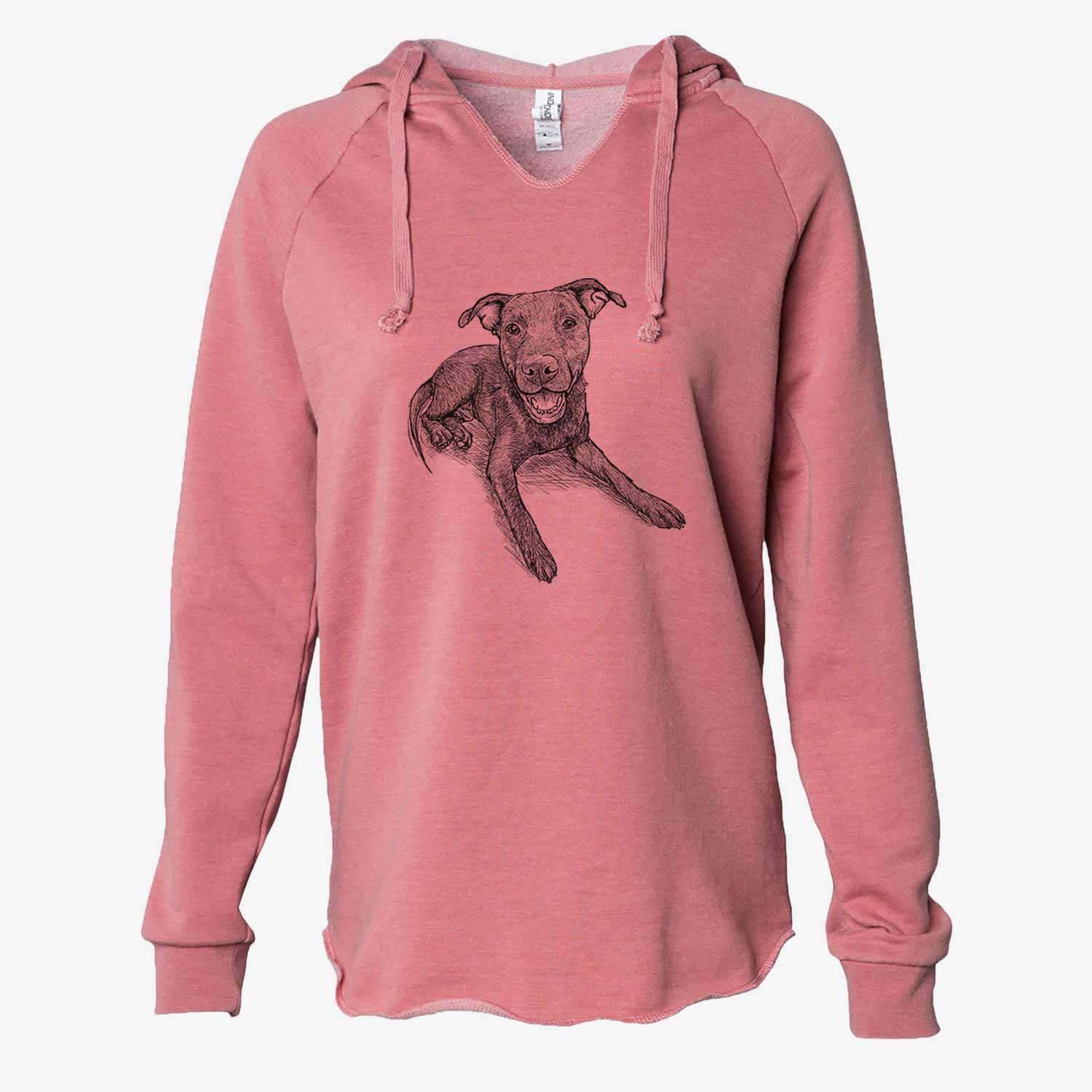 Doodled Forrest the Mixed Breed - Cali Wave Hooded Sweatshirt
