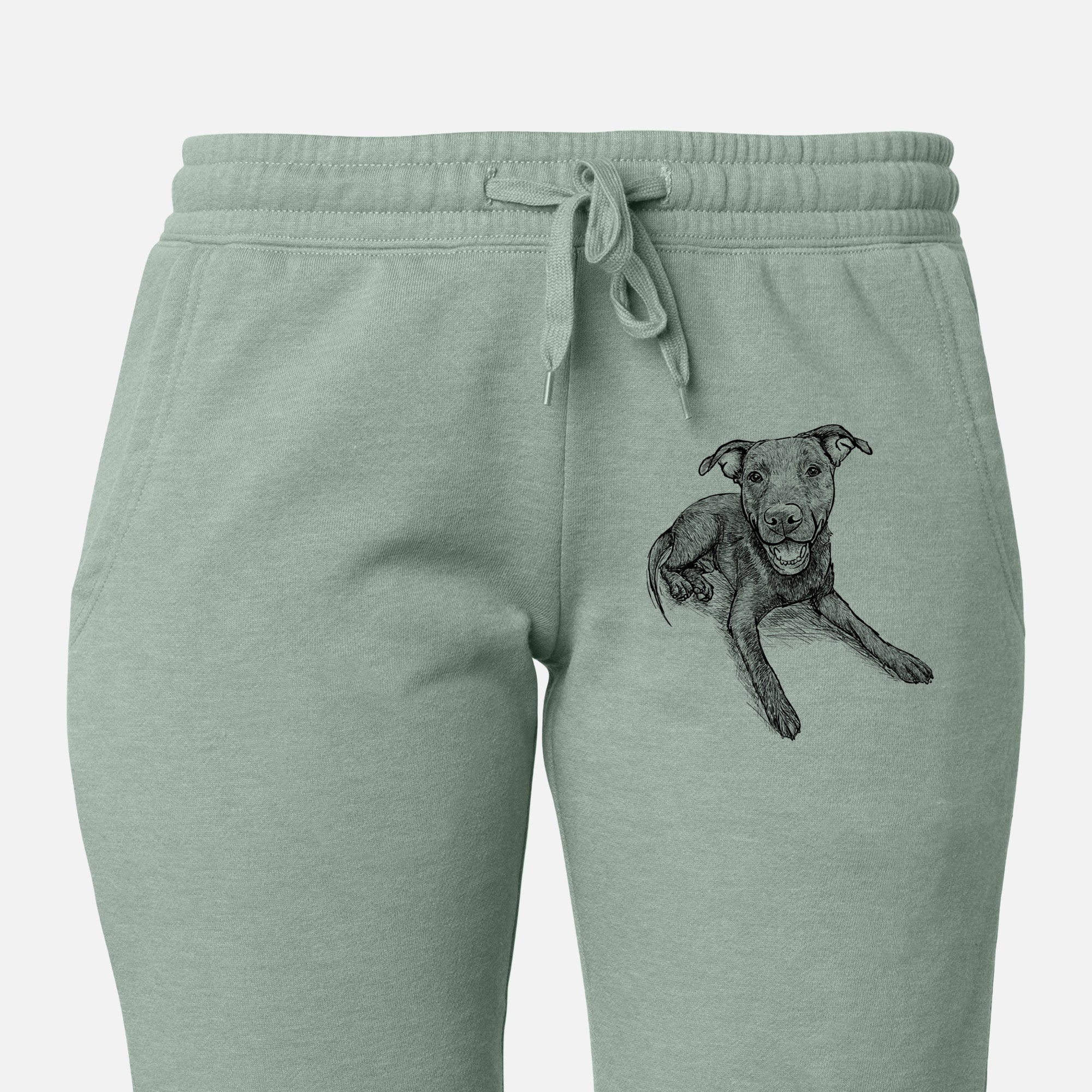 Doodled Forrest the Mixed Breed - Women's Cali Wave Joggers