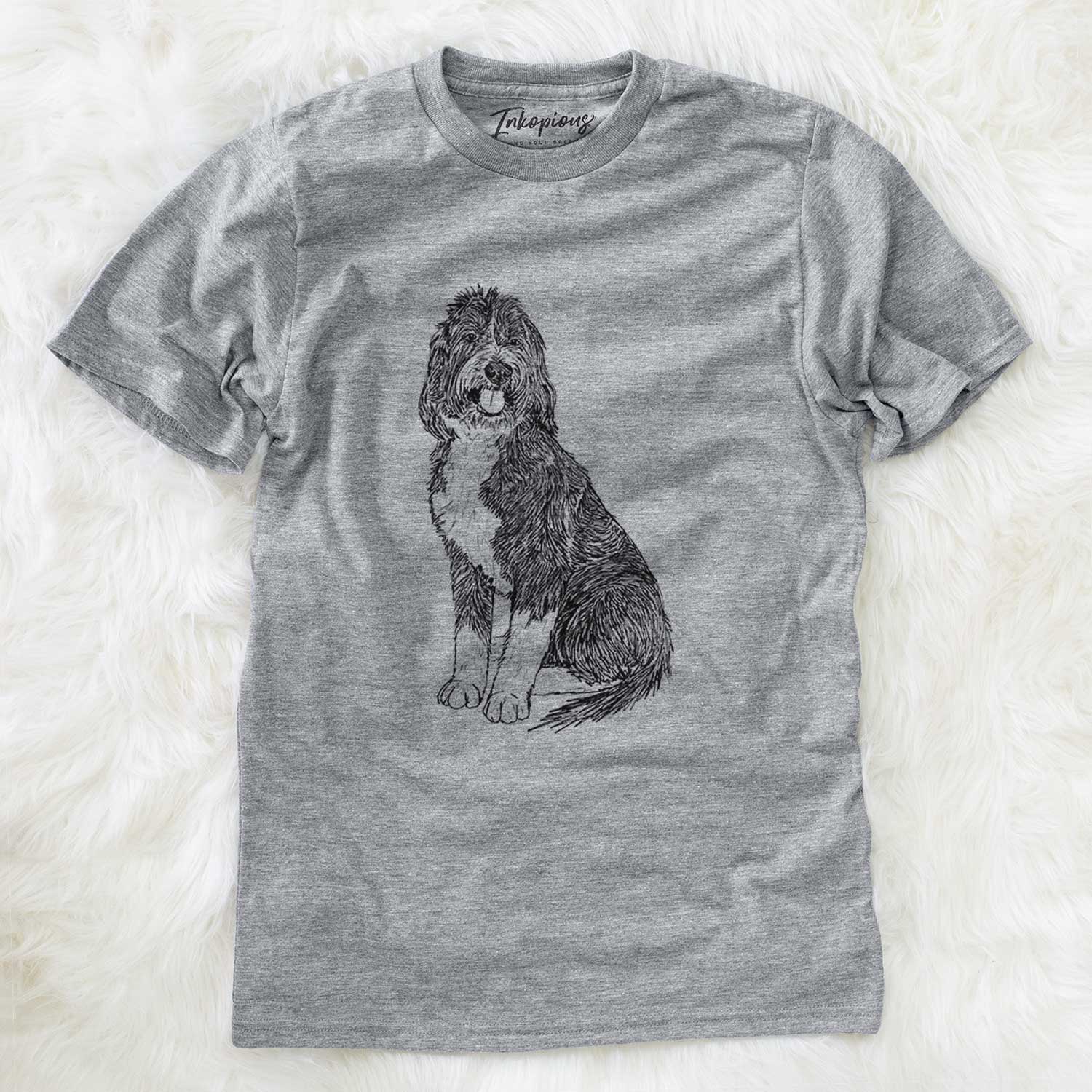 Doodled Fred the Saint Berdoodle - Unisex Crewneck