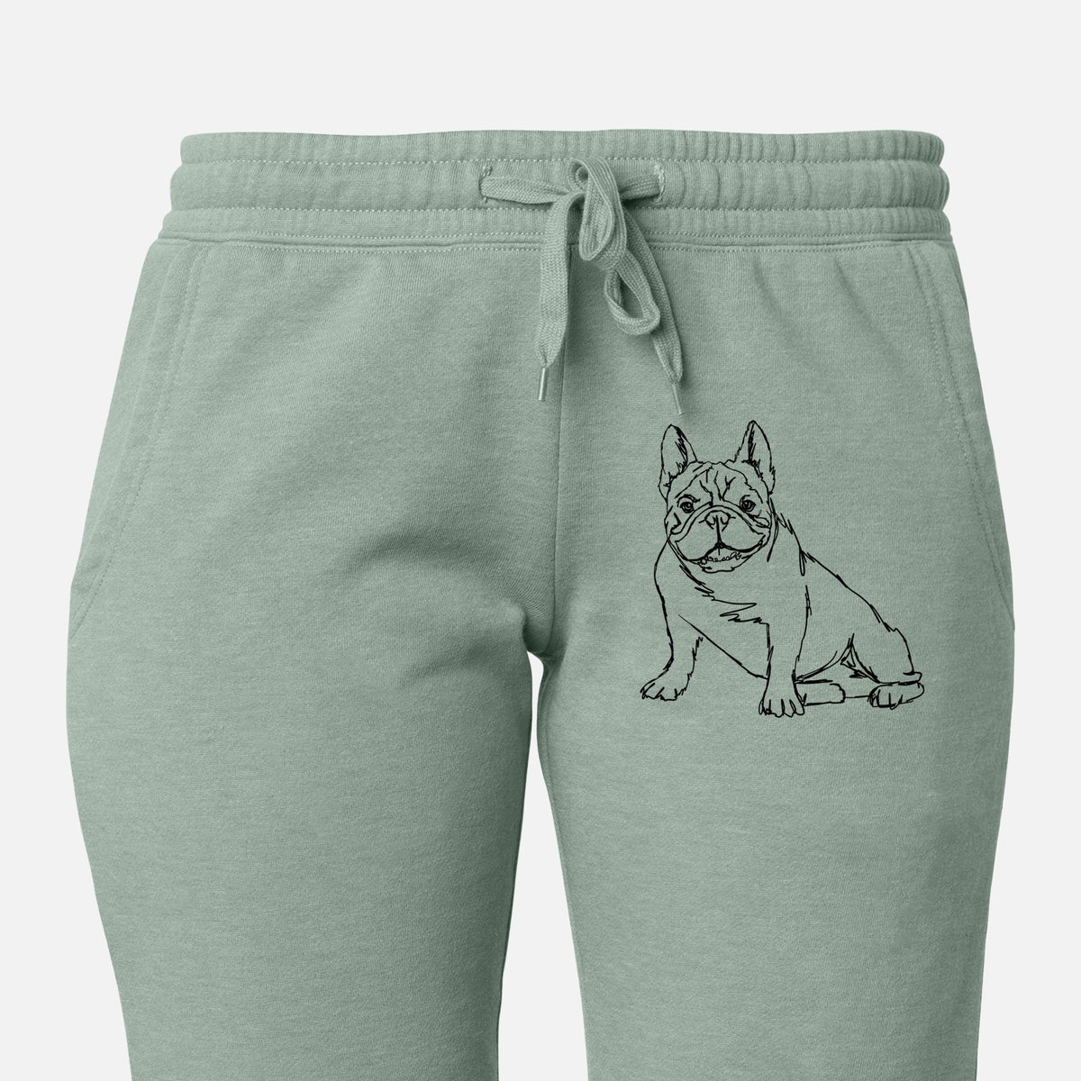 Doodled French Bulldog - Women&#39;s Cali Wave Joggers