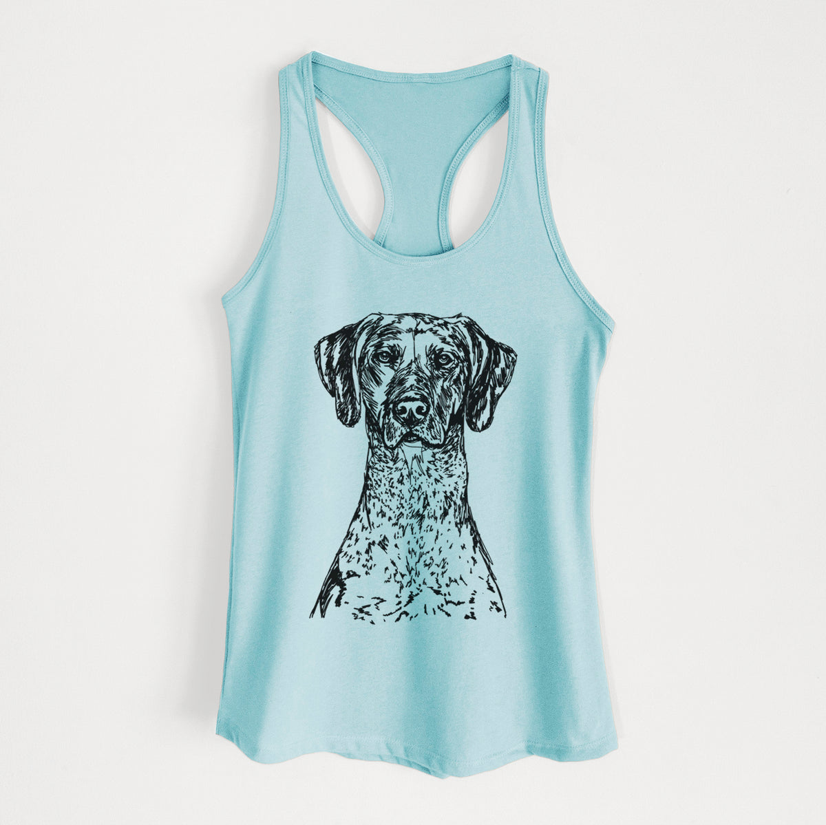 Doodled German Shorthaired Pointer - Women&#39;s Racerback Tanktop