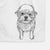 Doodled Gambit the Long Haired Chihuahua Decorative Hand Towel