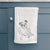 Doodled Gemma the English Bulldog Decorative Hand Towel