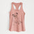 Doodled Gemma the English Bulldog - Women's Racerback Tanktop