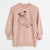 Doodled Gemma the English Bulldog - Unisex Pigment Dyed Crew Sweatshirt