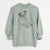 Doodled Gemma the English Bulldog - Unisex Pigment Dyed Crew Sweatshirt