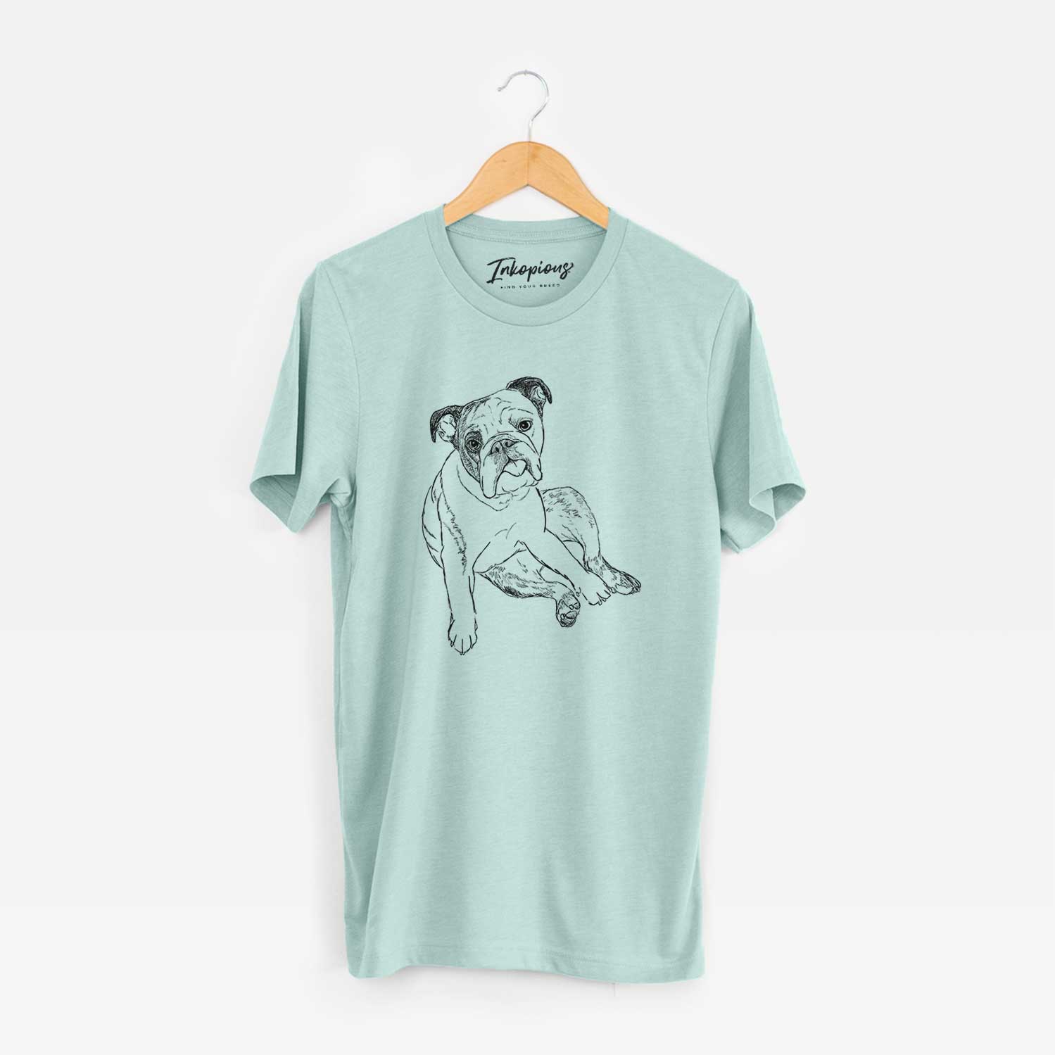 Doodled Gemma the English Bulldog - Unisex Crewneck