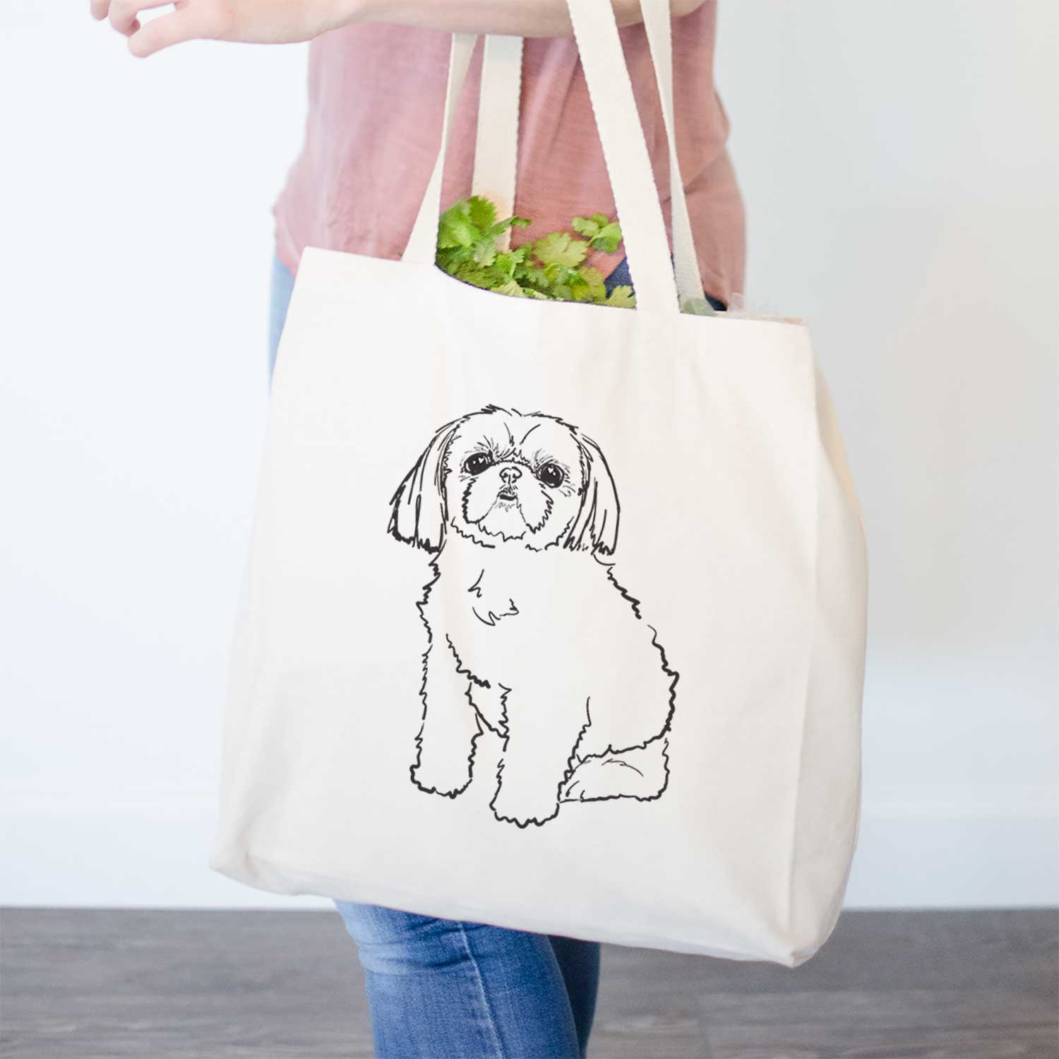 Doodled Georgia the Shih Tzu - Tote Bag