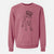 Doodled Georgie the Boxer - Unisex Pigment Dyed Crew Sweatshirt