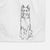 Doodled German Shepherd Decorative Hand Towel