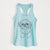 Doodled Gertrude McFuzz the Mini Shih Tzu - Women's Racerback Tanktop