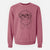 Doodled Gertrude McFuzz the Mini Shih Tzu - Unisex Pigment Dyed Crew Sweatshirt