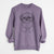 Doodled Gertrude McFuzz the Mini Shih Tzu - Unisex Pigment Dyed Crew Sweatshirt