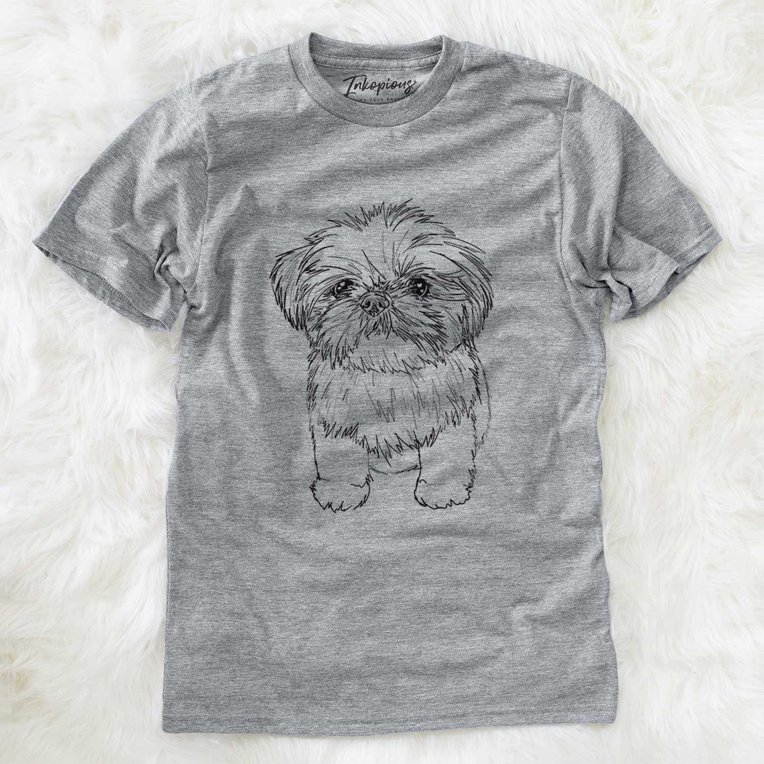 Doodled Gertrude McFuzz the Mini Shih Tzu - Unisex Crewneck