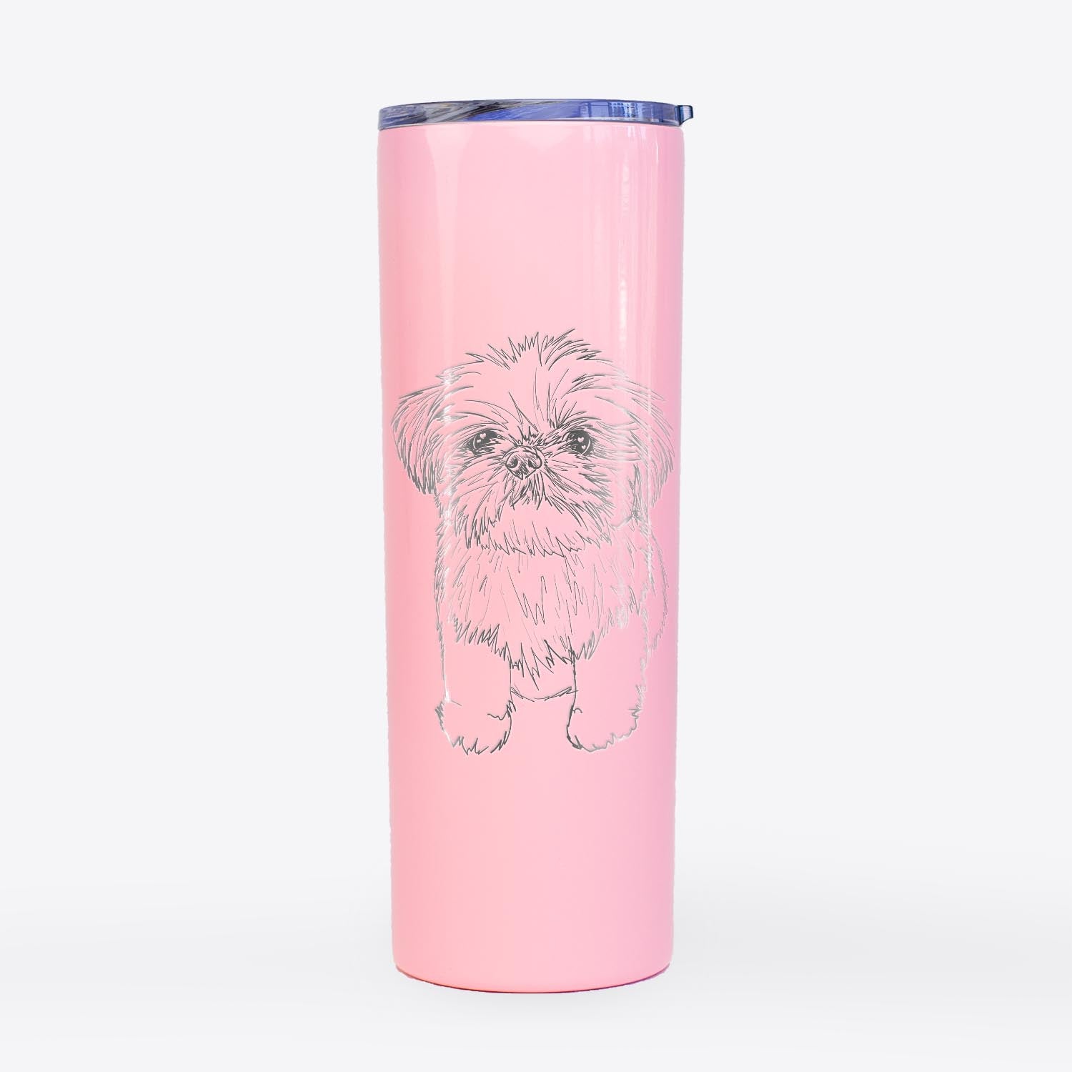 Doodled Gertrude McFuzz the Mini Shih Tzu - 20oz Skinny Tumbler