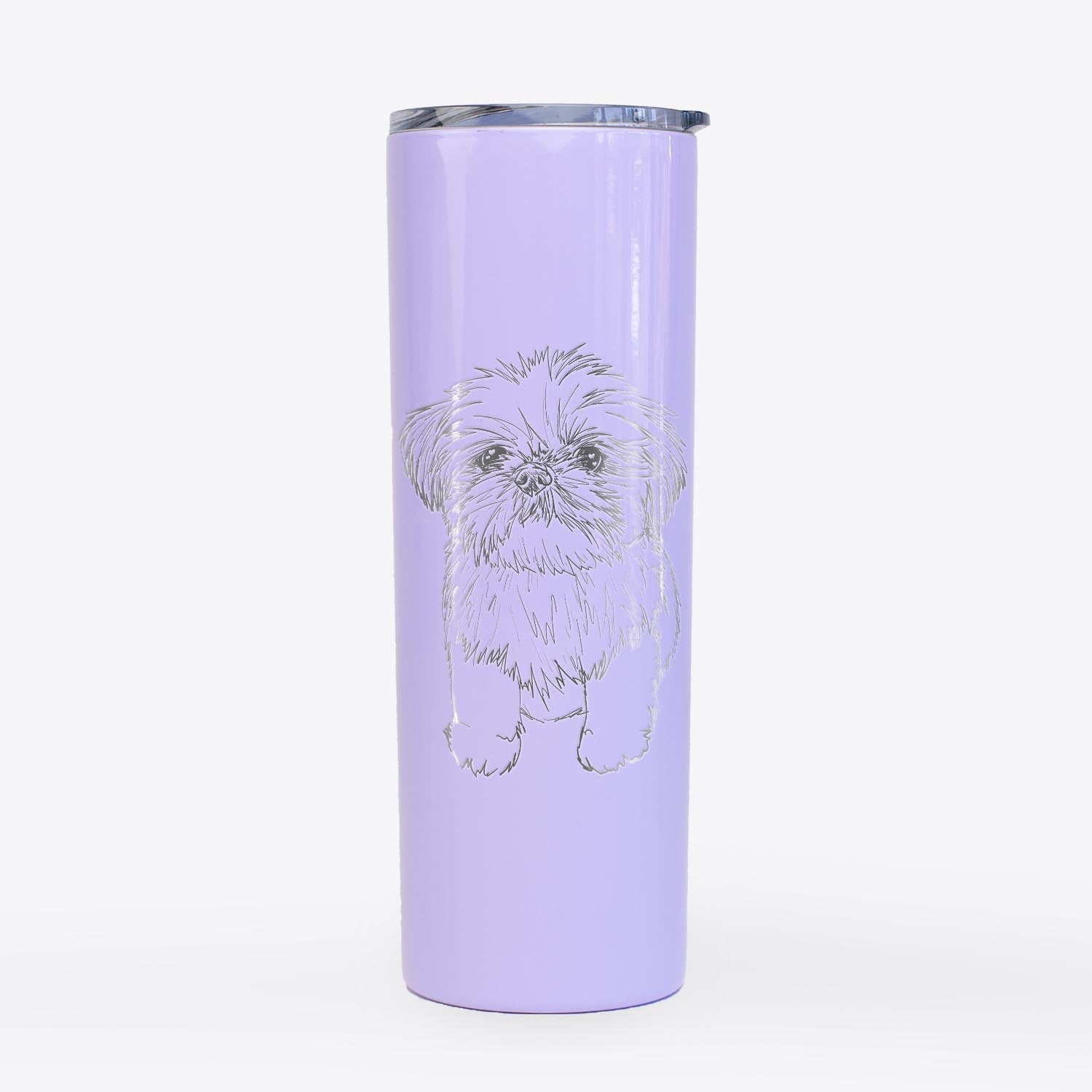 Doodled Gertrude McFuzz the Mini Shih Tzu - 20oz Skinny Tumbler