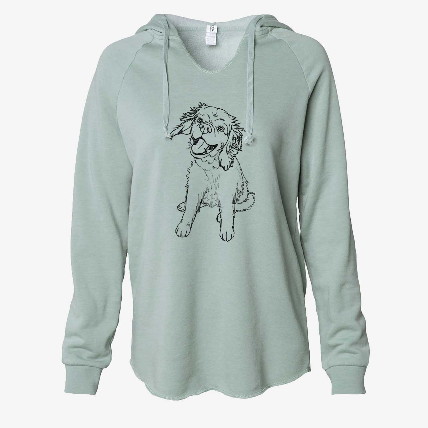 Doodled Girl the Cocker Spaniel - Cali Wave Hooded Sweatshirt