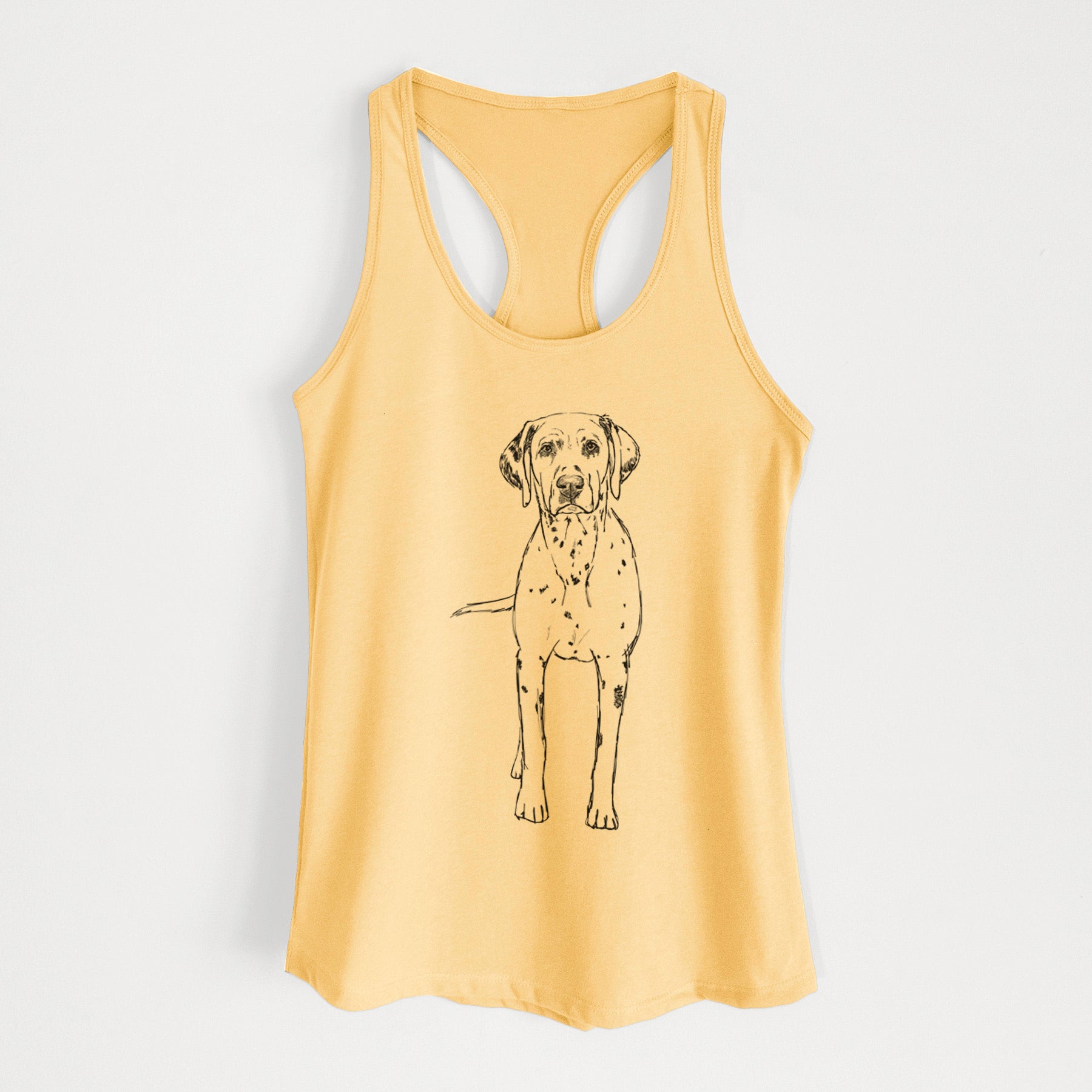 Doodled Gneiss the Dalmatian - Women's Racerback Tanktop