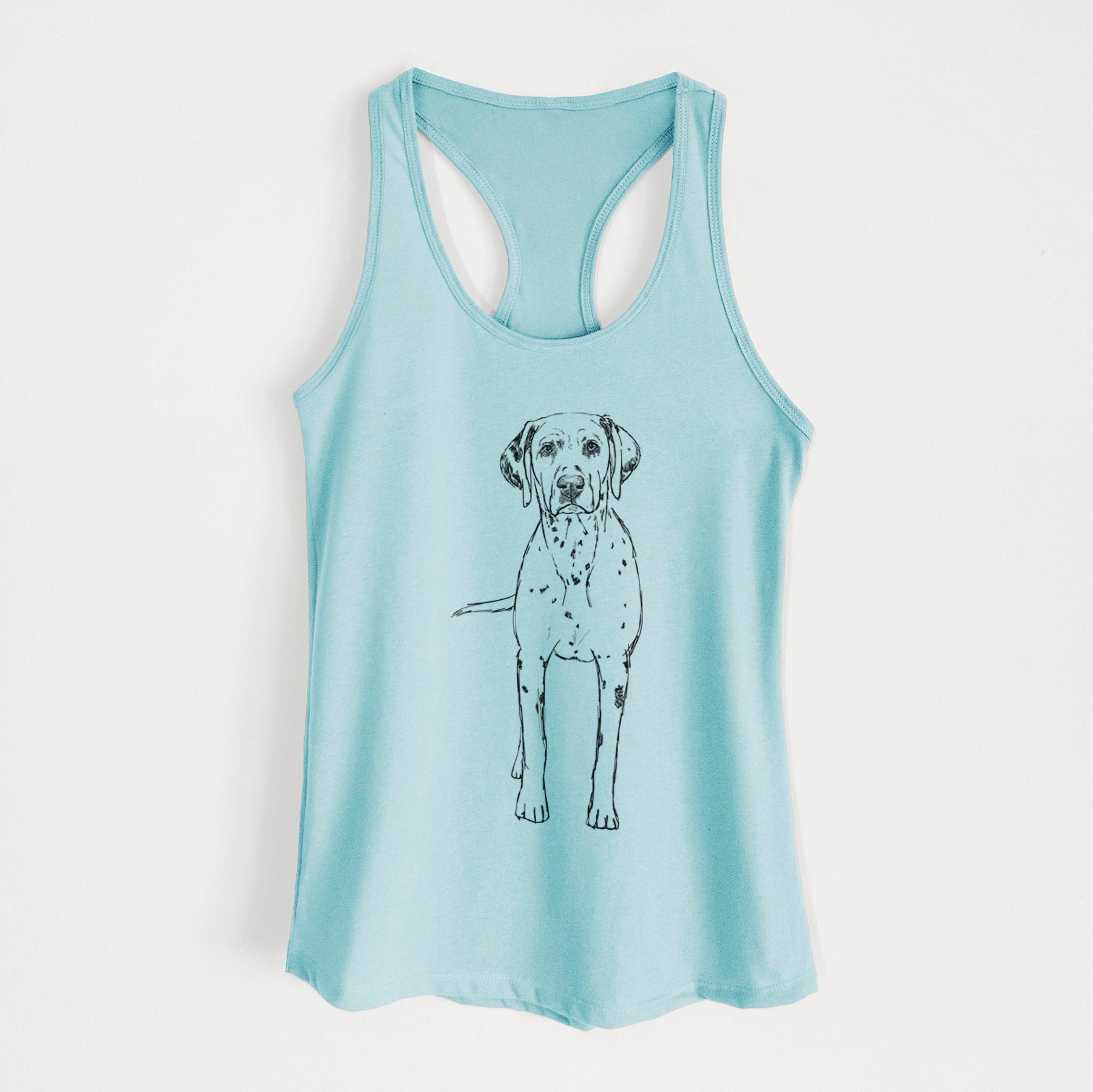 Doodled Gneiss the Dalmatian - Women's Racerback Tanktop