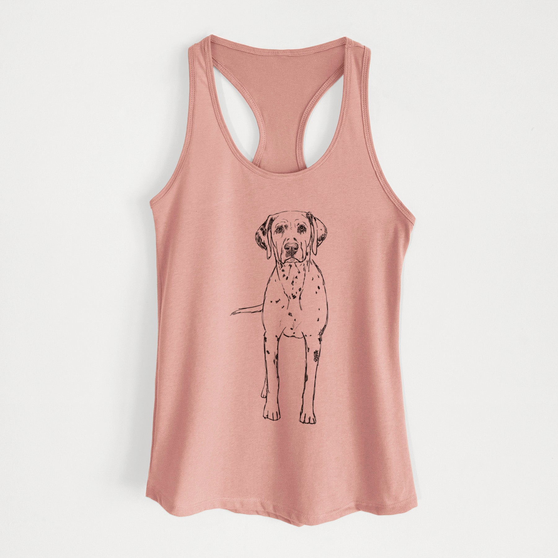 Doodled Gneiss the Dalmatian - Women's Racerback Tanktop