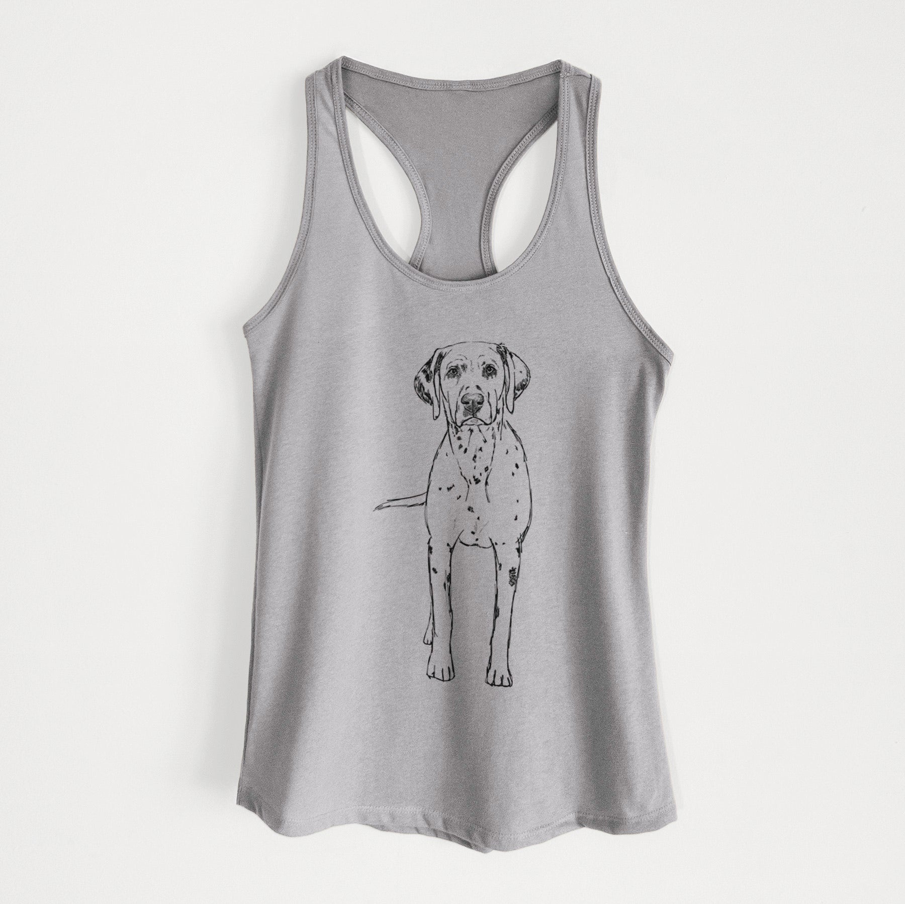 Doodled Gneiss the Dalmatian - Women's Racerback Tanktop