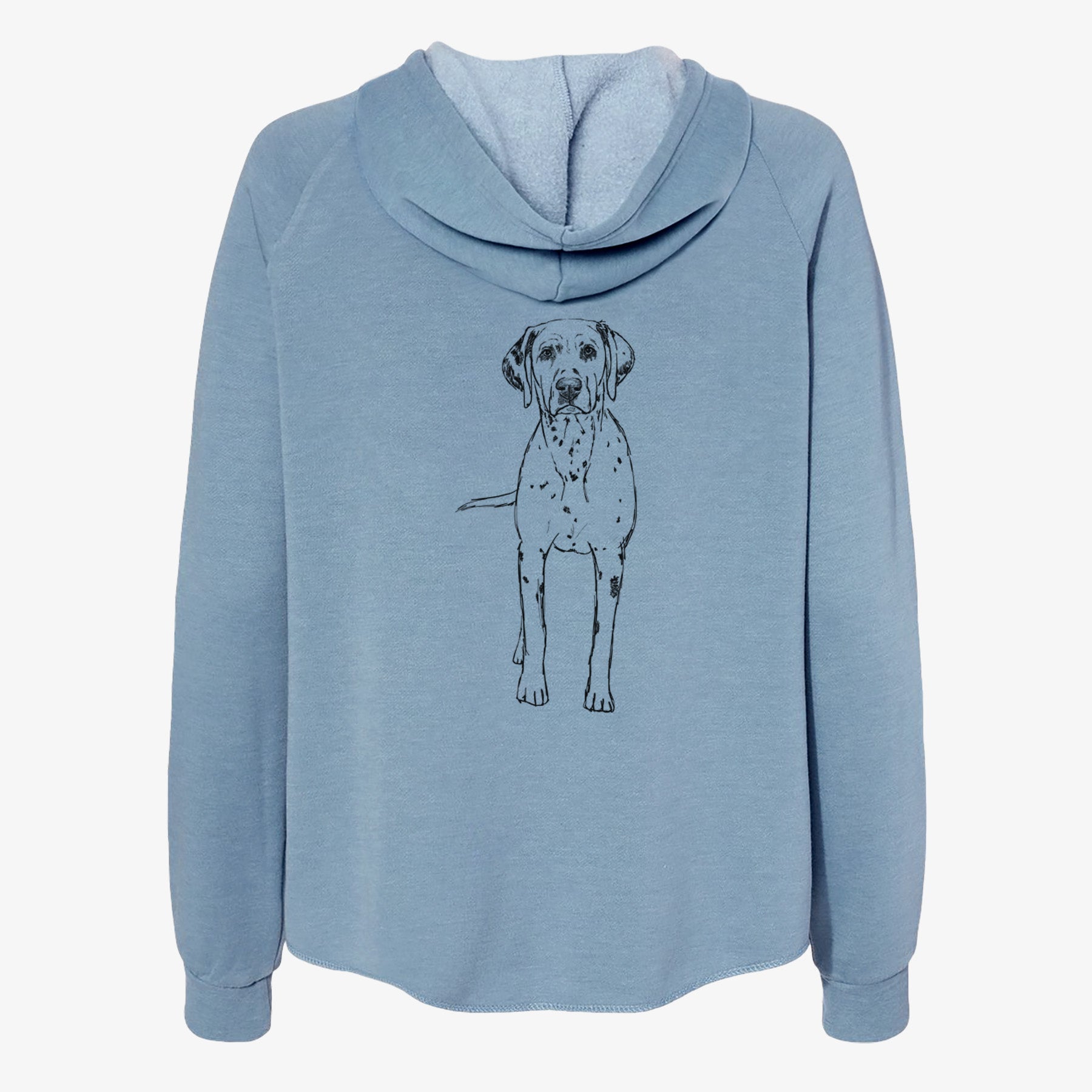 Doodled Gneiss the Dalmatian - Women's Cali Wave Zip-Up Sweatshirt