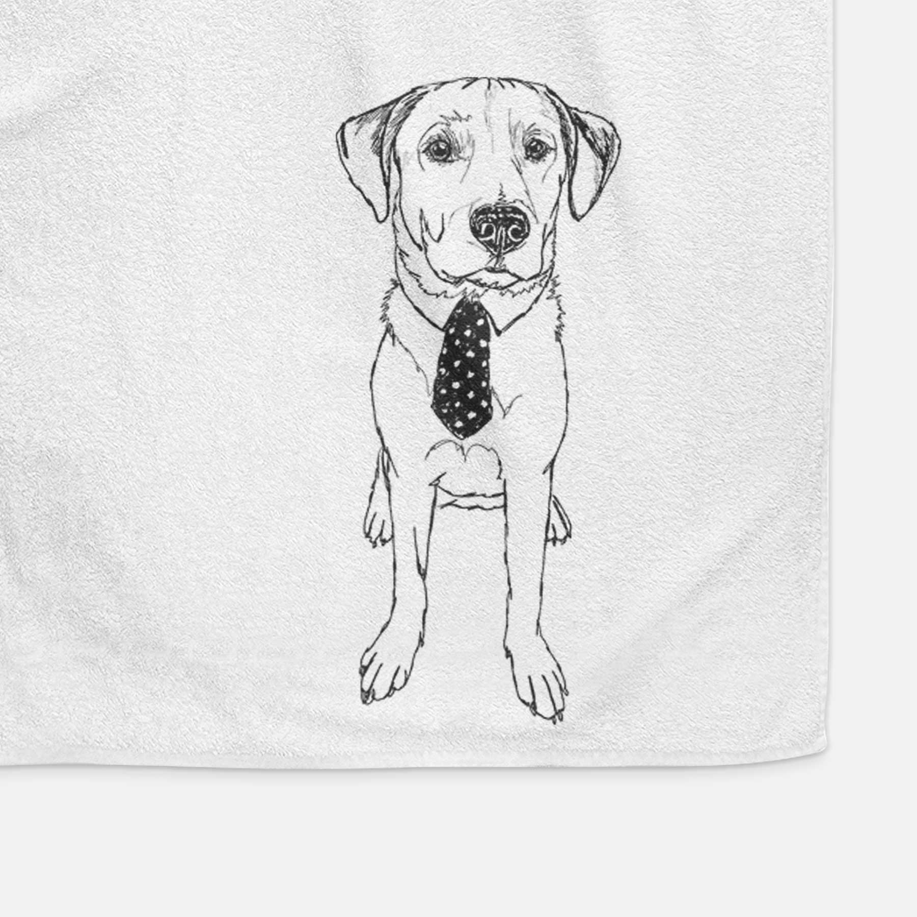 Doodled Goose the Lab Mix Decorative Hand Towel