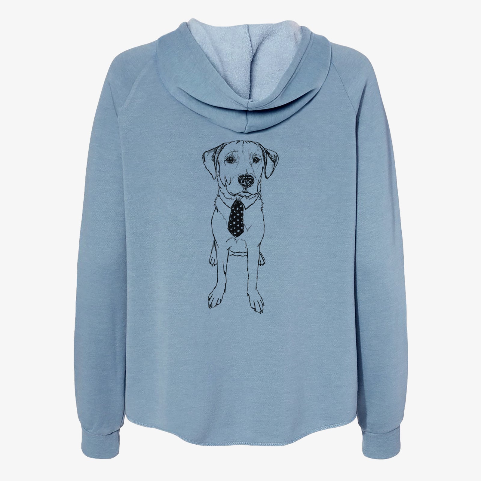 Doodled Goose the Lab Mix - Women's Cali Wave Zip-Up Sweatshirt