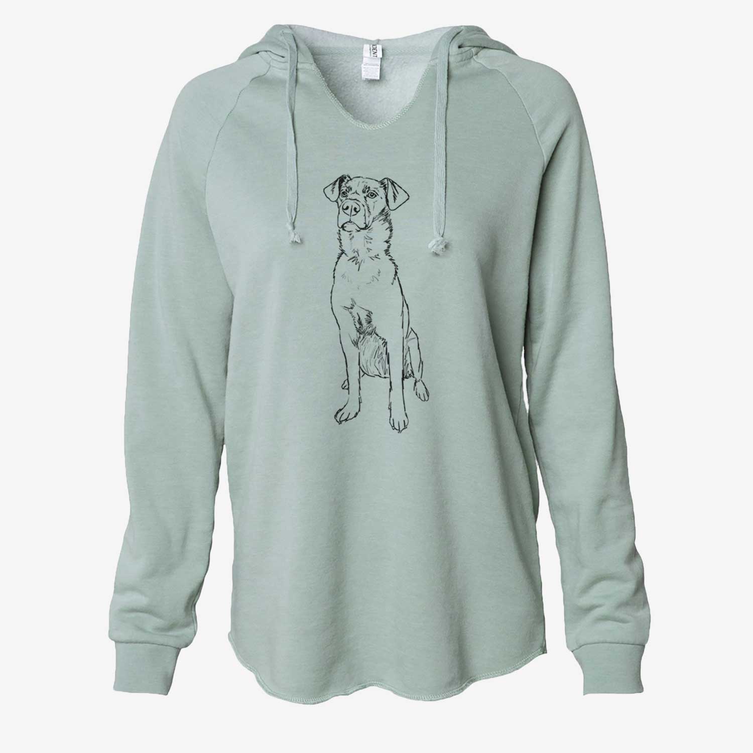 Doodled Grayson the Mixed Breed - Cali Wave Hooded Sweatshirt