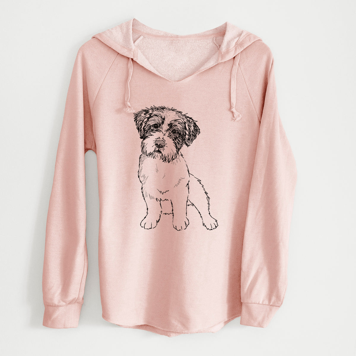 Doodled Groot the Maltese Mix - Cali Wave Hooded Sweatshirt