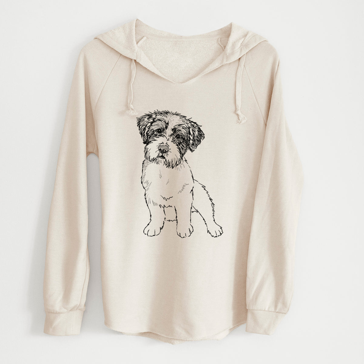 Doodled Groot the Maltese Mix - Cali Wave Hooded Sweatshirt