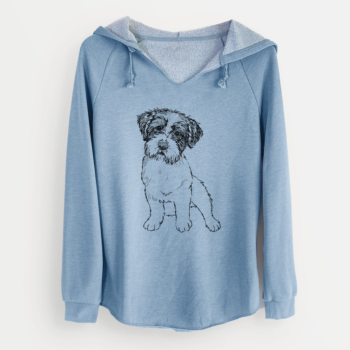 Doodled Groot the Maltese Mix - Cali Wave Hooded Sweatshirt