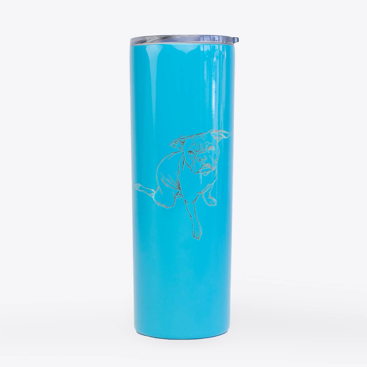 Doodled Gus the French Bulldog Staffy Mix - 20oz Skinny Tumbler