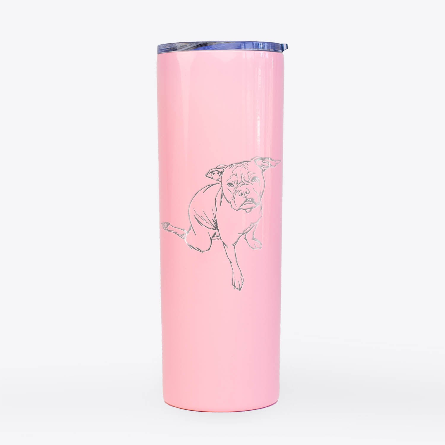 Doodled Gus the French Bulldog Staffy Mix - 20oz Skinny Tumbler