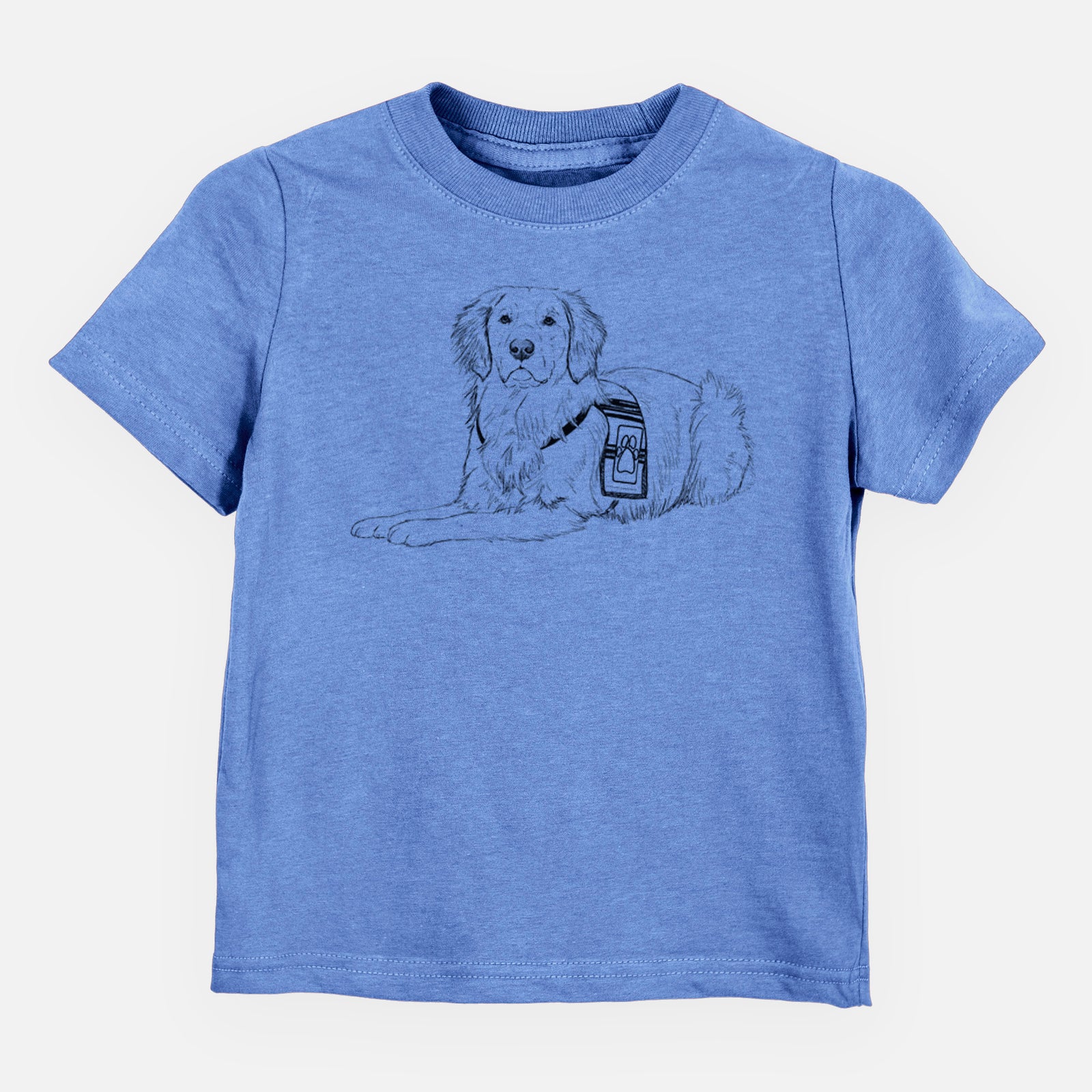 Doodled Gus the Golden Retriever - Kids/Youth/Toddler Shirt