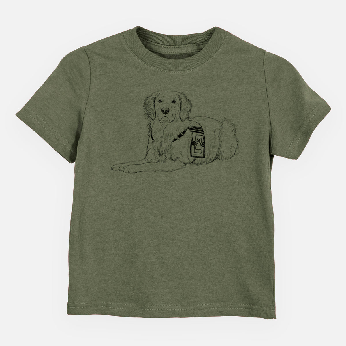 Doodled Gus the Golden Retriever - Kids/Youth/Toddler Shirt