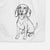 Doodled Halo the Beagle Decorative Hand Towel