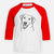 Doodled Happy Harley the Lab Mix - Youth 3/4 Long Sleeve