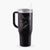 Doodled Happy Koda Bear the Pitbull Mix - 40oz Tumbler with Handle