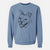 Doodled Happy Koda Bear the Pitbull Mix - Unisex Pigment Dyed Crew Sweatshirt