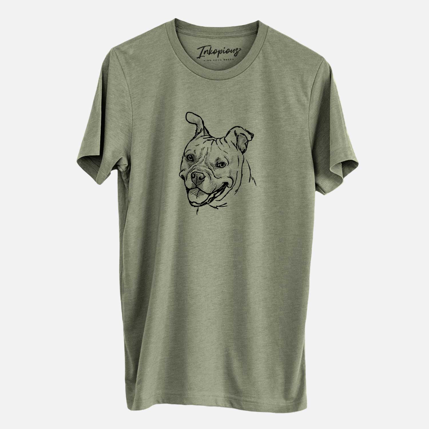 Doodled Happy Koda Bear the Pitbull Mix - Unisex Crewneck