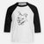 Doodled Happy Koda Bear the Pitbull Mix - Youth 3/4 Long Sleeve