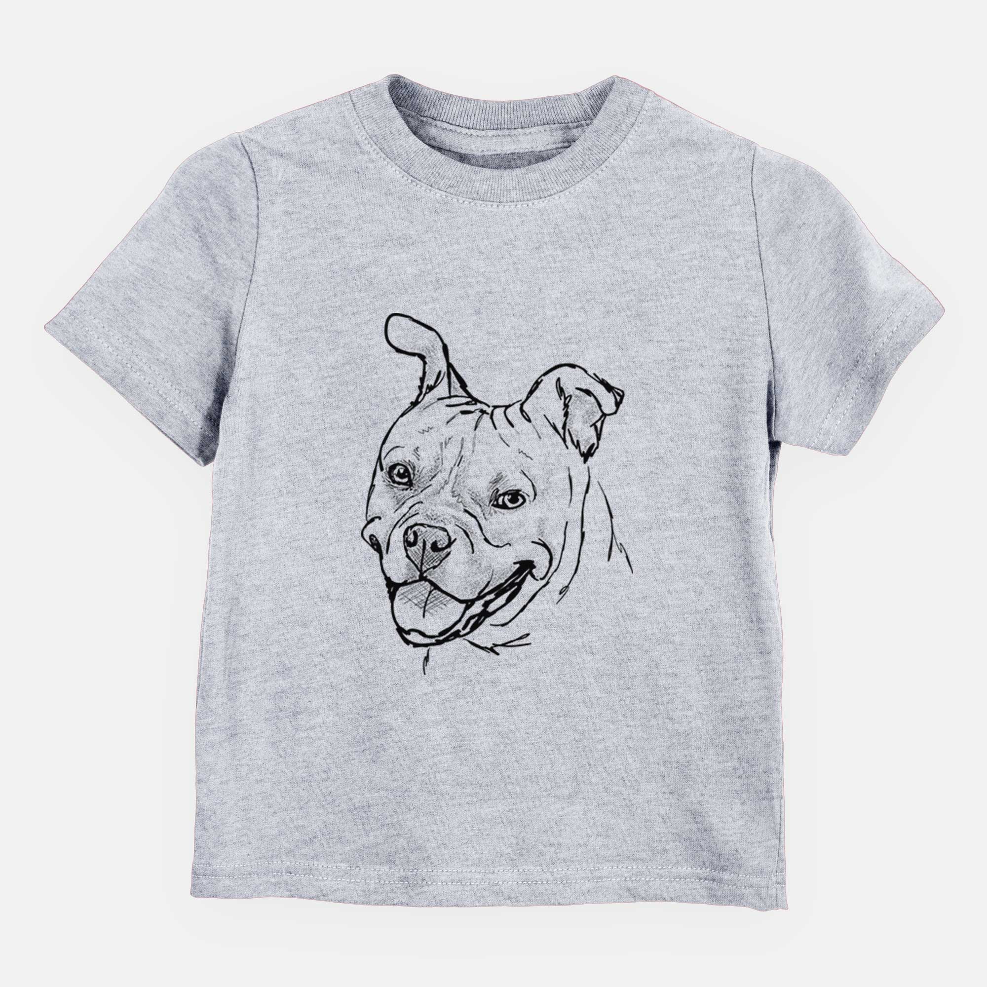 Doodled Happy Koda Bear the Pitbull Mix - Kids/Youth/Toddler Shirt