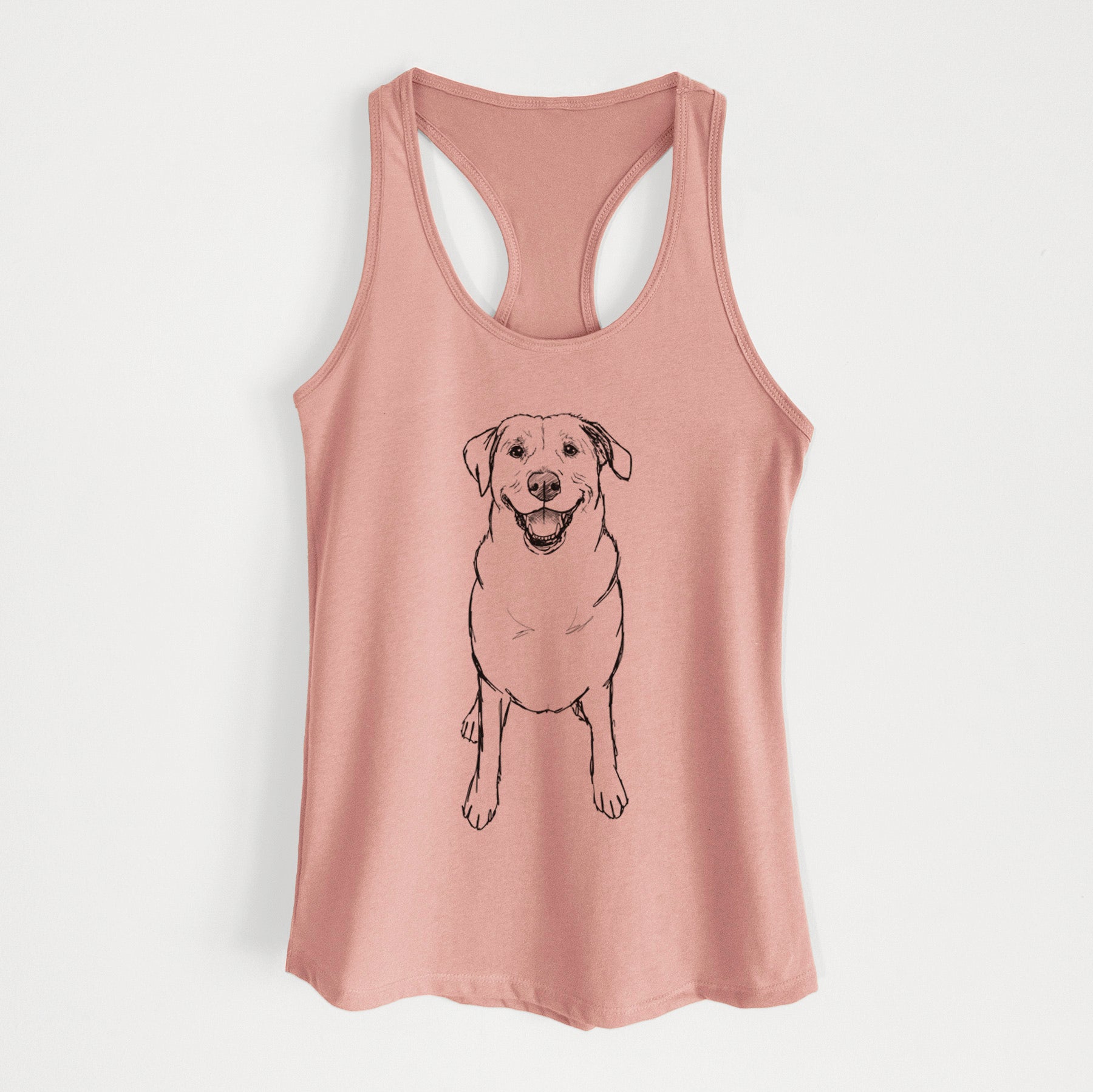 Doodled Harley the Goldador - Women's Racerback Tanktop