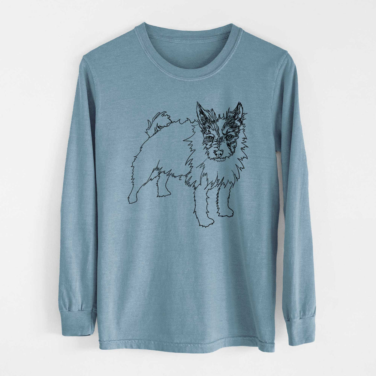 Doodled Harry the Jack Russell Terrier - Heavyweight 100% Cotton Long Sleeve