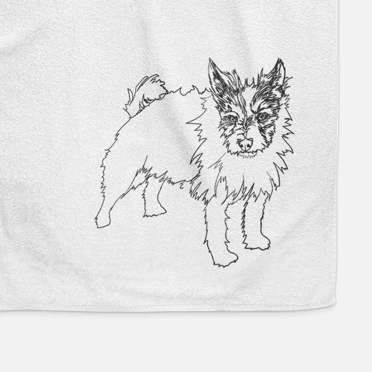 Doodled Harry the Jack Russell Terrier Decorative Hand Towel