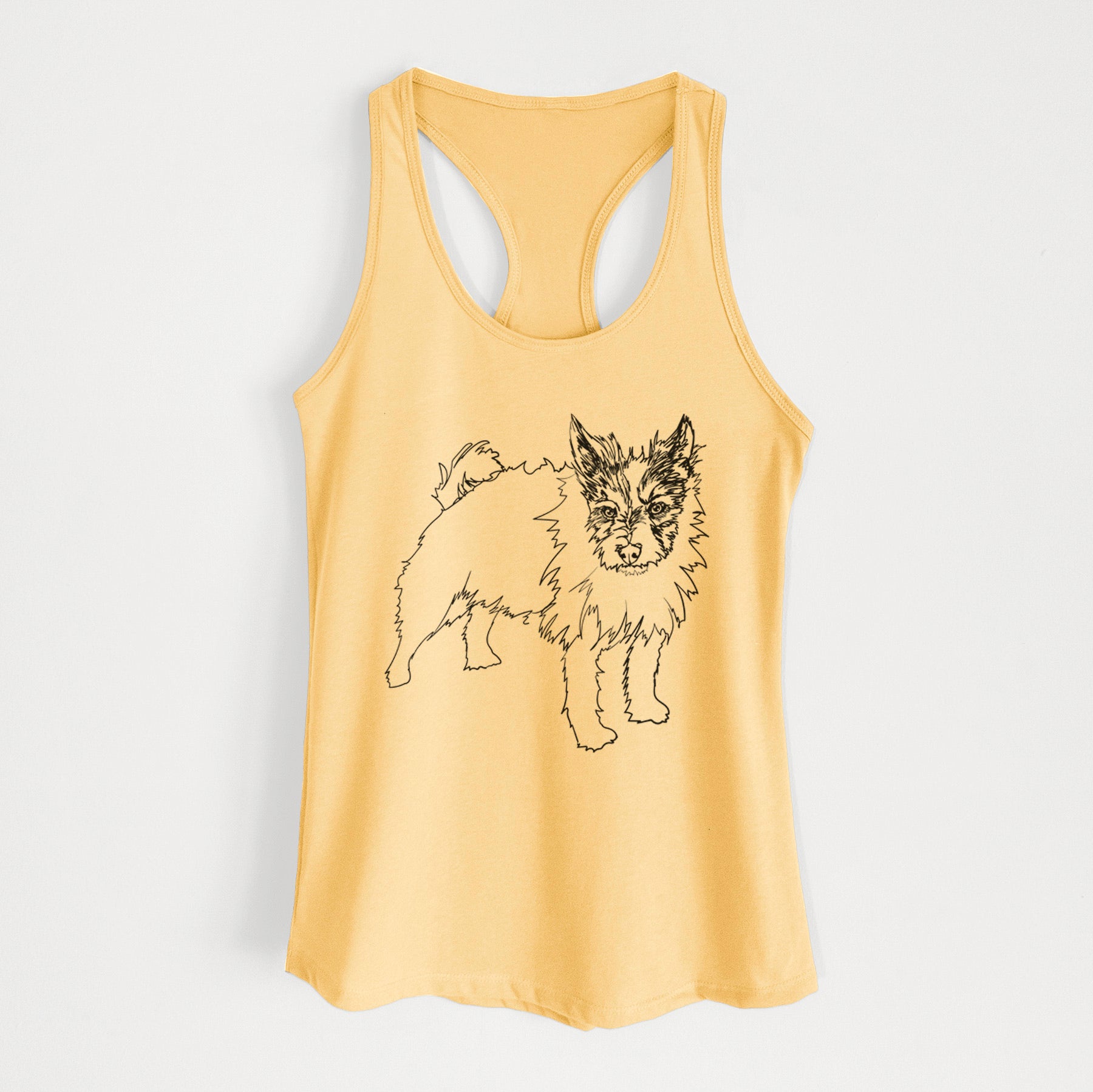 Doodled Harry the Jack Russell Terrier - Women's Racerback Tanktop