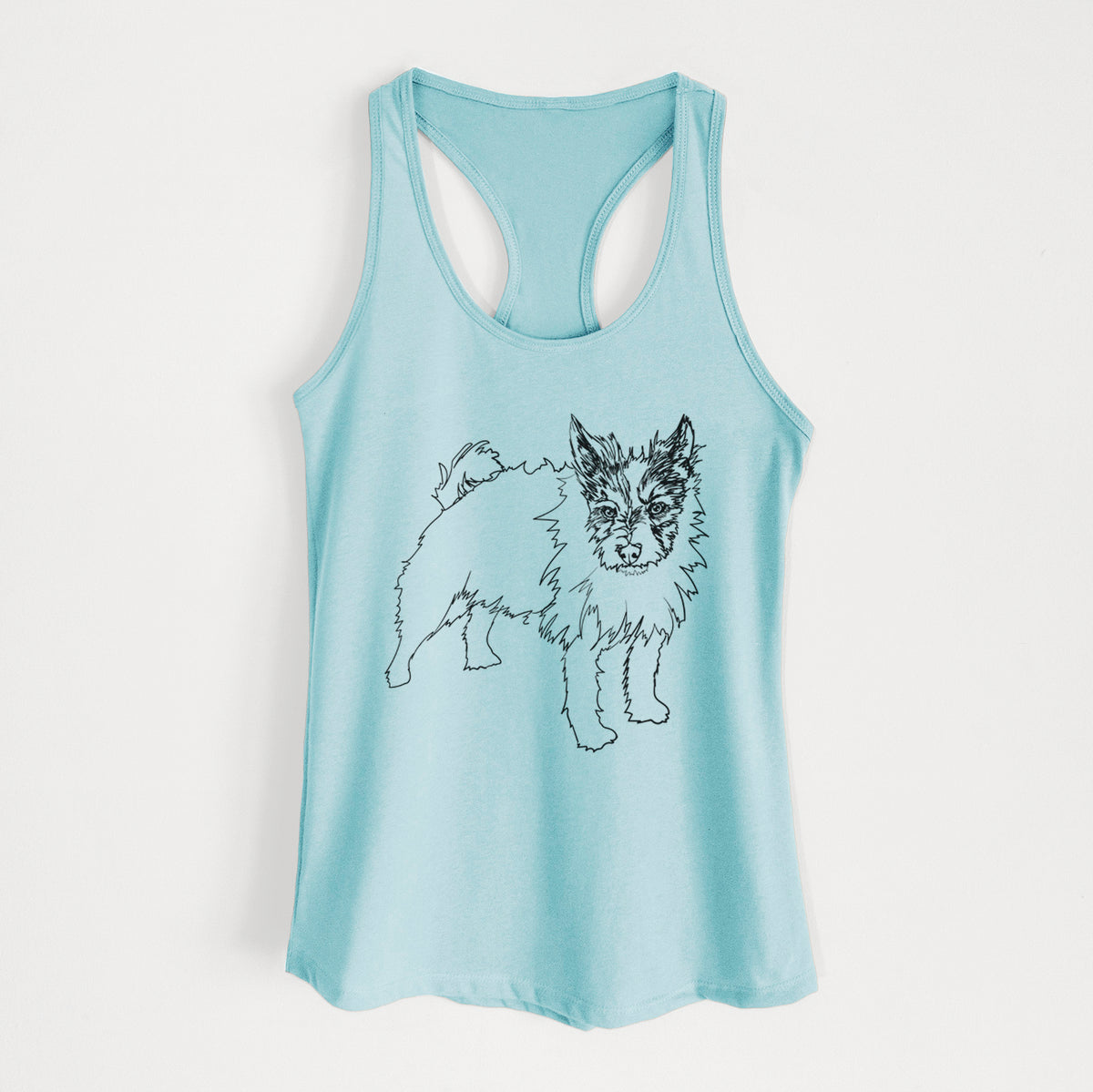 Doodled Harry the Jack Russell Terrier - Women&#39;s Racerback Tanktop