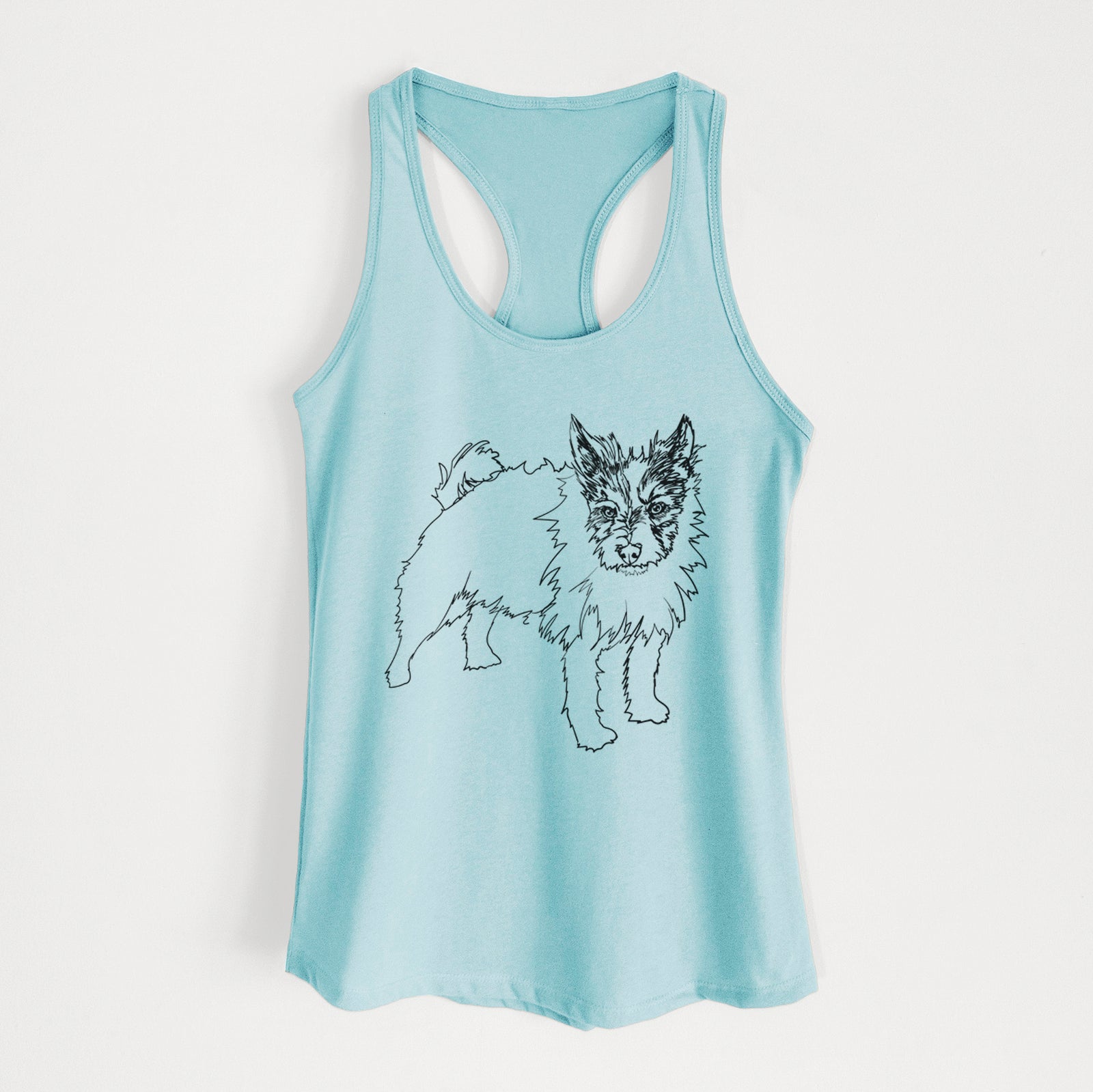 Doodled Harry the Jack Russell Terrier - Women's Racerback Tanktop